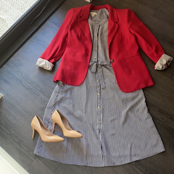 Never worn blue and white stripe dress - Picture 6 of 8